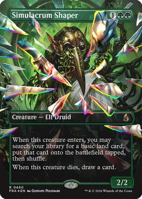 Simulacrum Shaper (Borderless) (Facet Foil) card from Reality Fracture