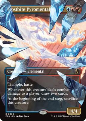 Frostbite Pyromental (Borderless) card from Reality Fracture