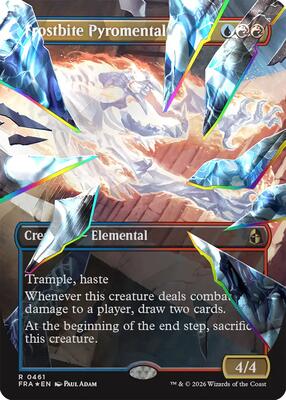 Frostbite Pyromental (Borderless) (Facet Foil) card from Reality Fracture