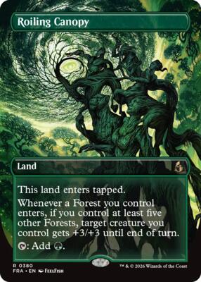 Roiling Canopy (Borderless) card from Reality Fracture
