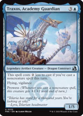 Traxos, Academy Guardian card from Reality Fracture
