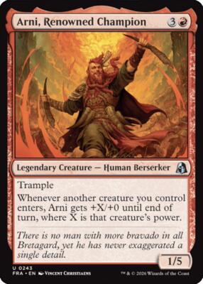Arni, Renowned Champion card from Reality Fracture
