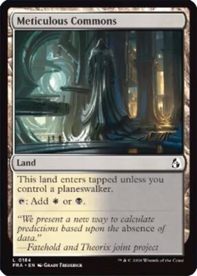 Meticulous Commons card from Reality Fracture
