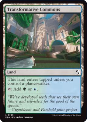 Transformative Commons card from Reality Fracture