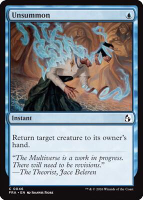 Unsummon card from Reality Fracture