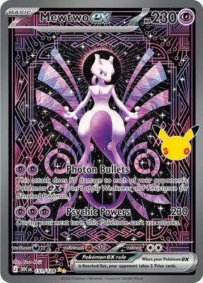 Mewtwo ex - 151/128 card from ME: 30th Celebration