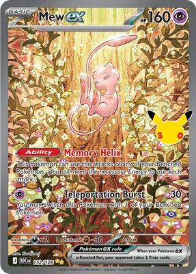 Mew ex - 152/128 card from ME: 30th Celebration