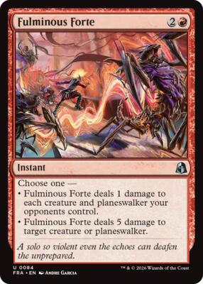 Fulminous Forte card from Reality Fracture
