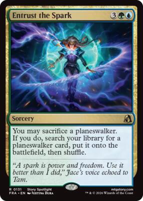 Entrust the Spark card from Reality Fracture