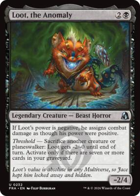 Loot, the Anomaly card from Reality Fracture