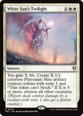 White Sun's Twilight card from Commander: Reality Fracture
