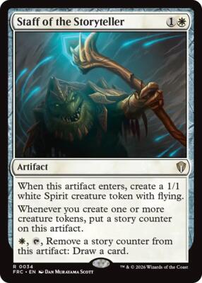 Staff of the Storyteller card from Commander: Reality Fracture