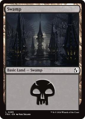 Swamp (0285) card from Reality Fracture