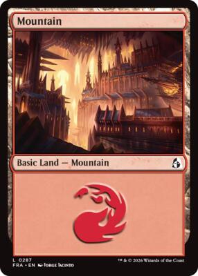 Mountain (0287) card from Reality Fracture