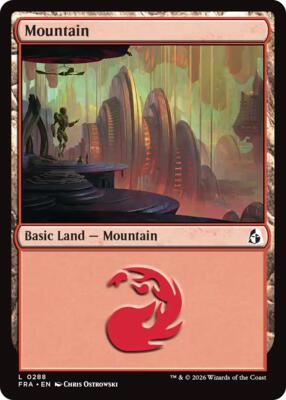 Mountain (0288) card from Reality Fracture
