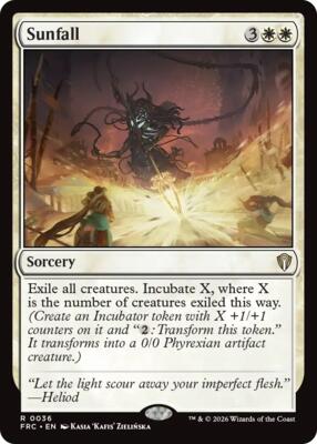 Sunfall card from Commander: Reality Fracture