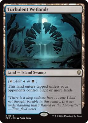 Turbulent Wetlands card from Commander: Reality Fracture