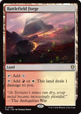 Battlefield Forge card from Commander: Reality Fracture