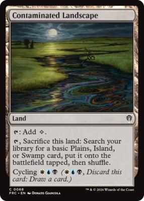 Contaminated Landscape card from Commander: Reality Fracture
