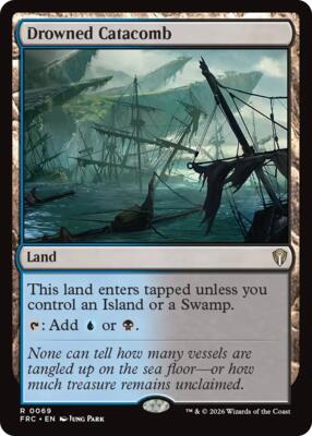 Drowned Catacomb card from Commander: Reality Fracture