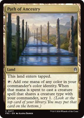 Path of Ancestry card from Commander: Reality Fracture