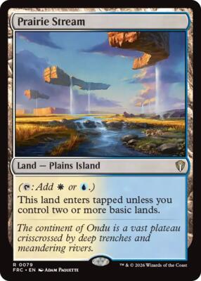 Prairie Stream card from Commander: Reality Fracture