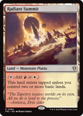 Radiant Summit card from Commander: Reality Fracture