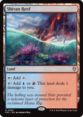 Shivan Reef card from Commander: Reality Fracture