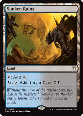 Sunken Ruins card from Commander: Reality Fracture
