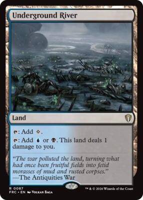 Underground River card from Commander: Reality Fracture