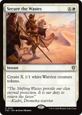 Secure the Wastes card from Commander: Reality Fracture