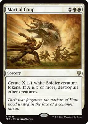 Martial Coup card from Commander: Reality Fracture