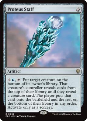 Proteus Staff card from Commander: Reality Fracture