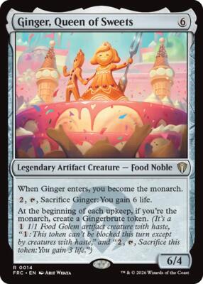 Ginger, Queen of Sweets card from Commander: Reality Fracture