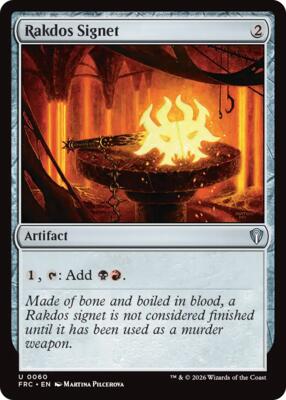 Rakdos Signet card from Commander: Reality Fracture