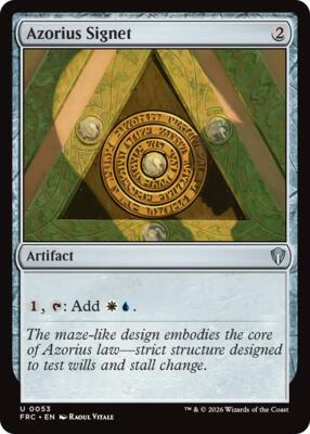 Azorius Signet card from Commander: Reality Fracture