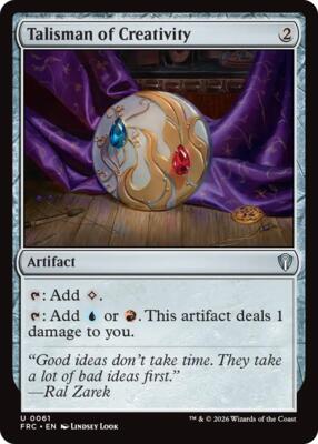 Talisman of Creativity card from Commander: Reality Fracture