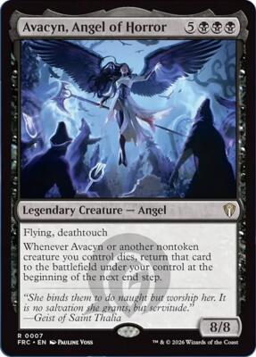 Avacyn, Angel of Horror card from Commander: Reality Fracture