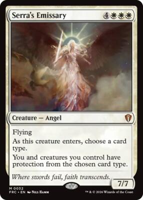 Serra's Emissary card from Commander: Reality Fracture