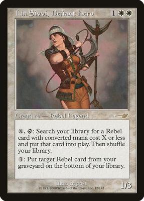 Lin Sivvi, Defiant Hero card from Nemesis