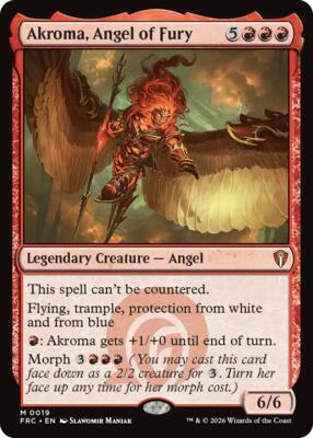 Akroma, Angel of Fury card from Commander: Reality Fracture