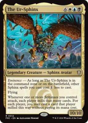 The Ur-Sphinx card from Commander: Reality Fracture