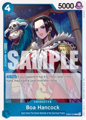 Boa Hancock (028) card from Extra Booster: One Piece Heroines Edition Vol. 2