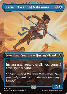 Samut, Tyrant of Naktamun (Borderless) card from Reality Fracture