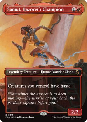 Samut, Hazoret's Champion (Borderless) card from Reality Fracture
