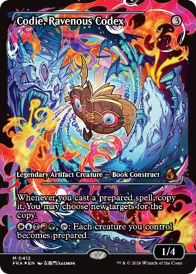 Codie, Ravenous Codex (Showcase) card from Reality Fracture