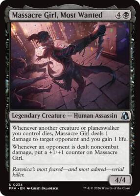 Massacre Girl, Most Wanted card from Reality Fracture