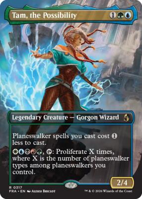 Tam, the Possibility (Borderless) card from Reality Fracture