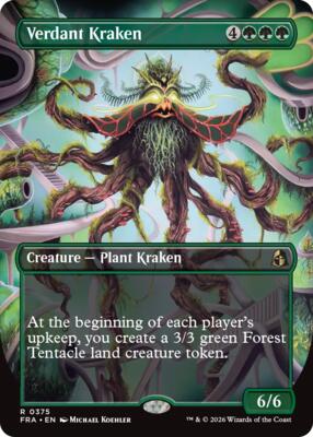Verdant Kraken (Borderless) card from Reality Fracture