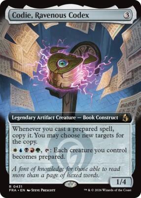 Codie, Ravenous Codex (Extended Art) card from Reality Fracture